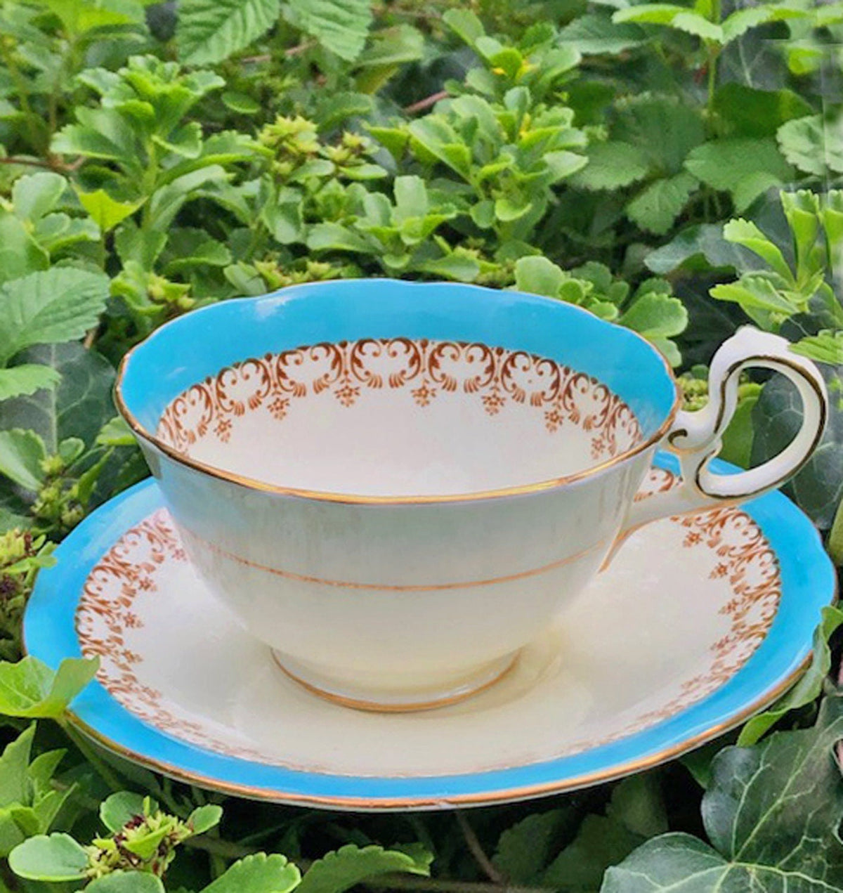 Antique Tea Cup and Saucer by Aynsley, England