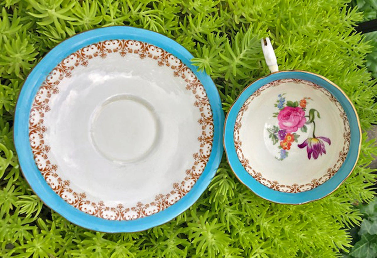 Antique Tea Cup and Saucer by Aynsley, England