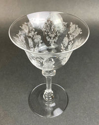 Vintage Tiffin Franciscan Champagne Glasses – Cherokee Rose Etched Set of 8