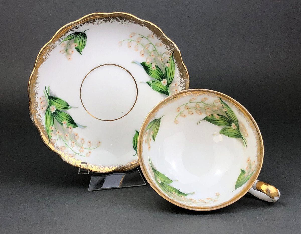 Vintage Teacup & Saucer – Lilies of the Valley Pattern