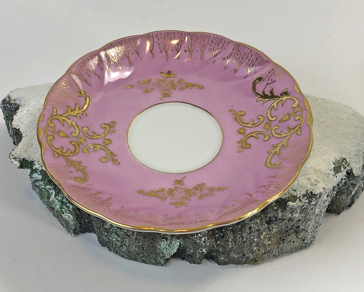 Royal Halsey & Royal Sealy Mismatched Tea Set – Iridescent Fruit Pattern Cup & Saucer