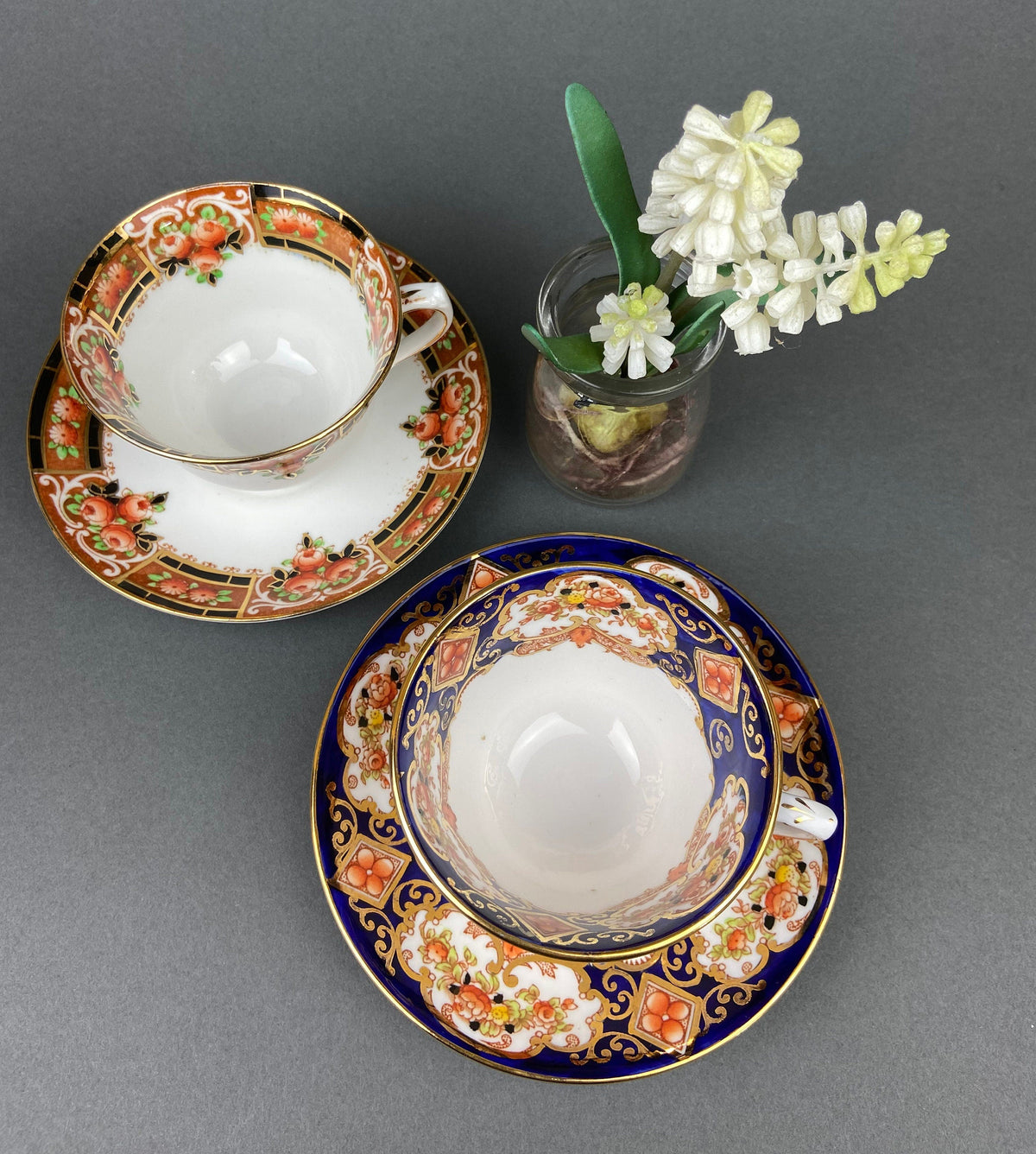 Royal Albert & Salon China Cups & Saucers – Pair