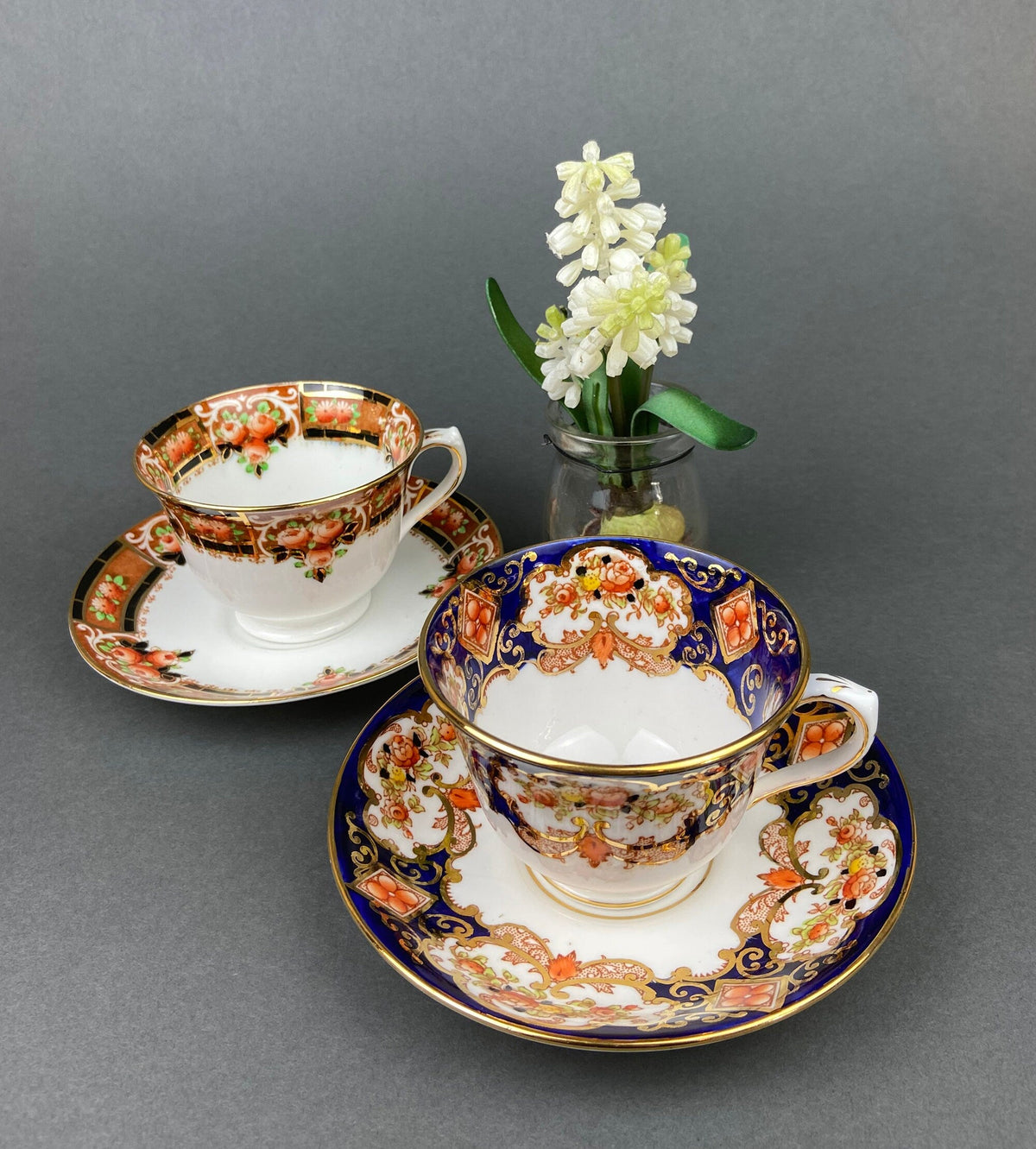 Royal Albert & Salon China Cups & Saucers – Pair