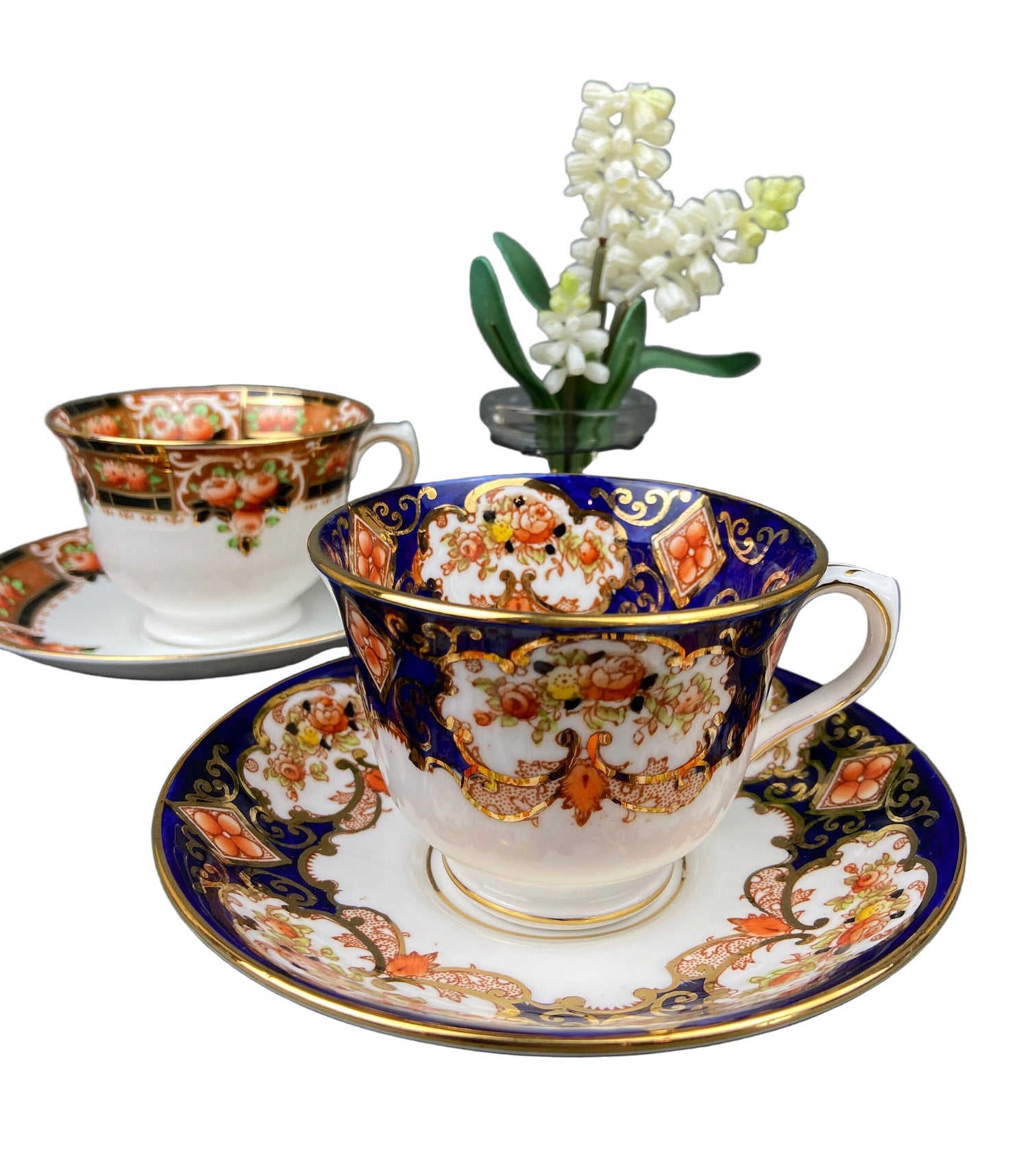 Royal Albert & Salon China Cups & Saucers – Pair