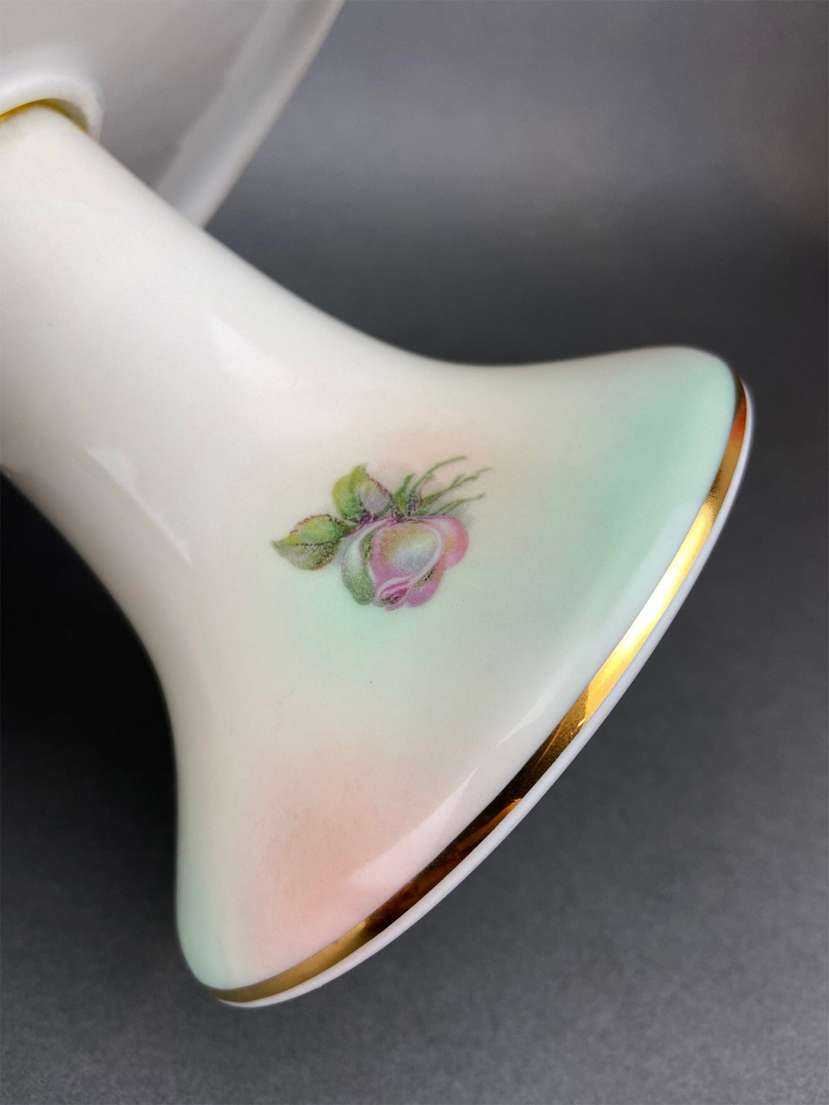 Vintage Schumann Arzberg Germany Footed Cake Stand – Tea Rose Motif