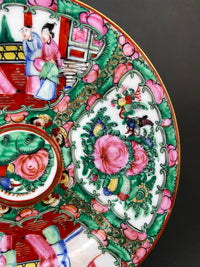 Set of 5 Hand Painted Asian Plates – Dragons & Peonies 10"