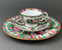 Set of 5 Hand Painted Asian Plates – Dragons & Peonies 10"
