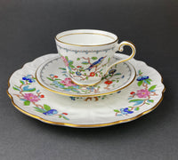 Vintage Queen’s Fine Bone China Cup & Saucer – Kingfisher Blue Birds