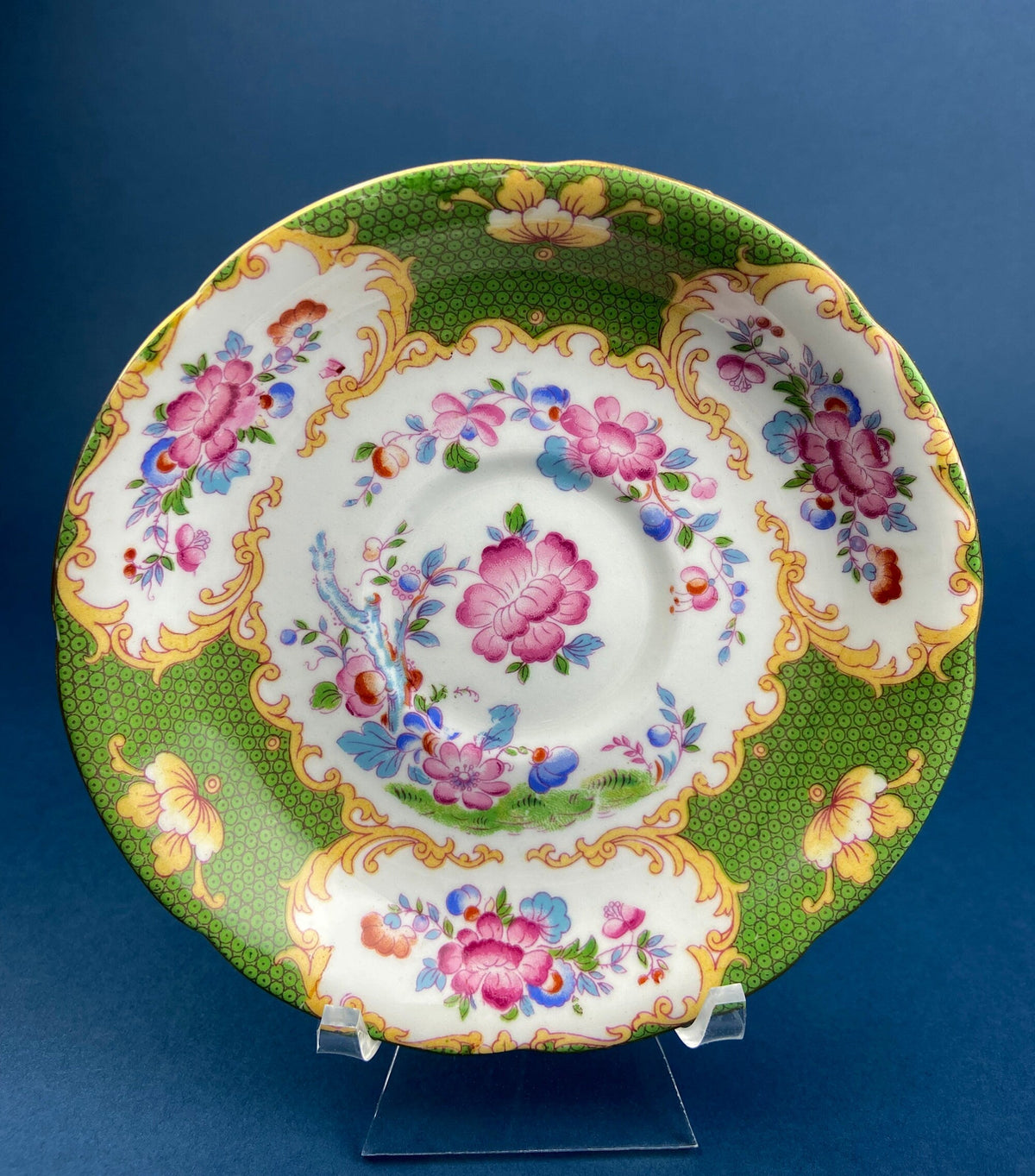 Vintage A.B.J. Grafton Fine Bone China Cup & Saucer – Asian Motif England