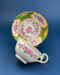 Vintage A.B.J. Grafton Fine Bone China Cup & Saucer – Asian Motif England