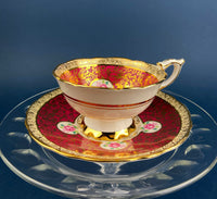 Vintage A.B.J. Grafton Fine Bone China Cup & Saucer – Asian Motif England