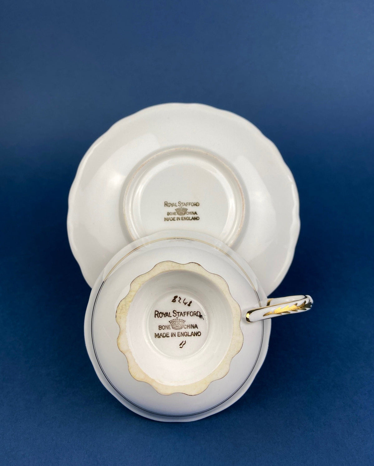 Vintage Royal Stafford Fine Bone China Cup & Saucer – Made in England