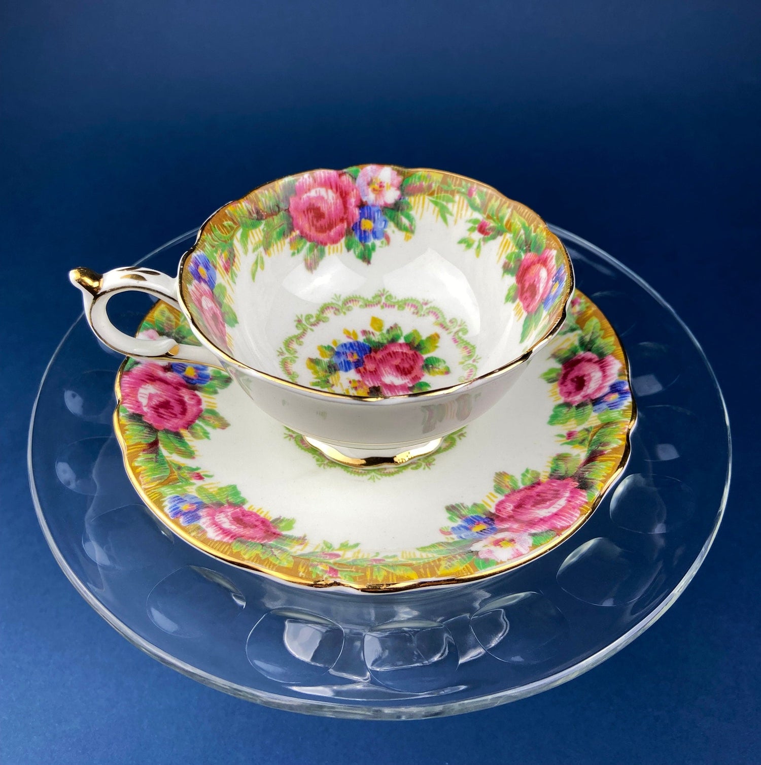 Vintage Paragon Tapestry Rose Cup & Saucer – Fine Bone China England