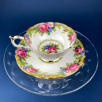 Vintage Paragon Tapestry Rose Cup & Saucer – Fine Bone China England