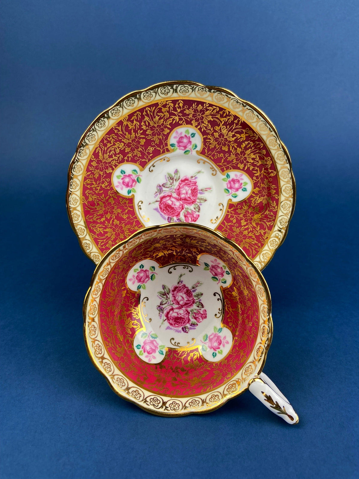 Vintage Royal Stafford Fine Bone China Cup & Saucer – Made in England