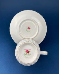 Vintage Queen Anne Bone China Cup & Saucer – Summer Days Pattern