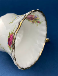 Vintage Queen Anne Bone China Cup & Saucer – Summer Days Pattern