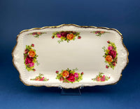 Antique Hand Painted Porcelain Tray – Signed Artist Cosmetic or Tea Display