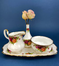 Antique Hand Painted Porcelain Tray – Signed Artist Cosmetic or Tea Display
