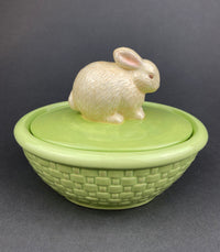 White Porcelain Bunny Figurines – Set of 2