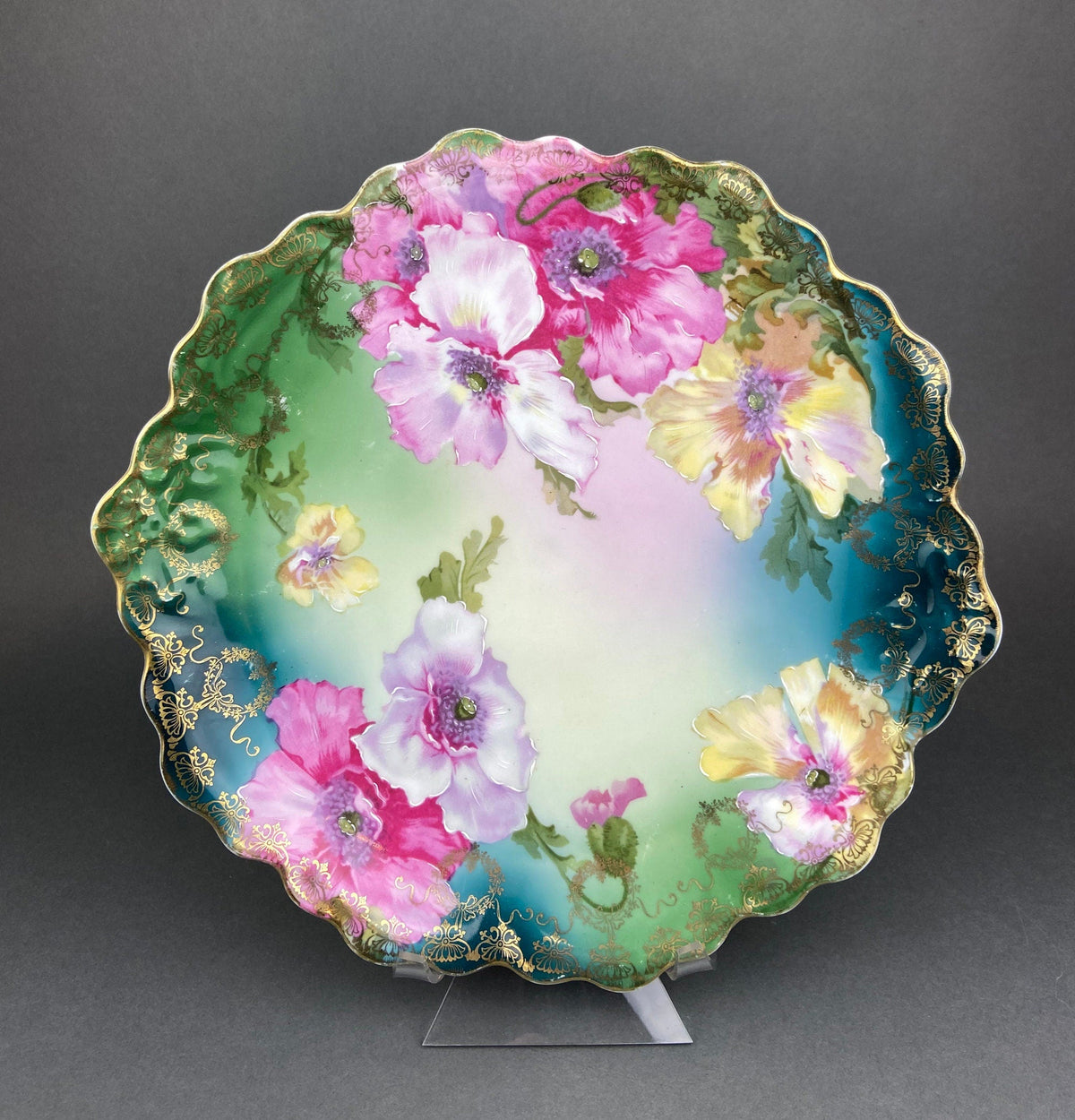 Antique Imperial Vienna Hand Painted Plate – M.Z. Austria (1900–1909)