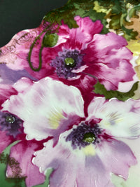 Antique Plate By Z.S. & Co. Bavaria. Hand Painted Roses