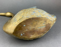 Brass Swan Planter Bird Shaped Herb Planter Greenhouse Decor