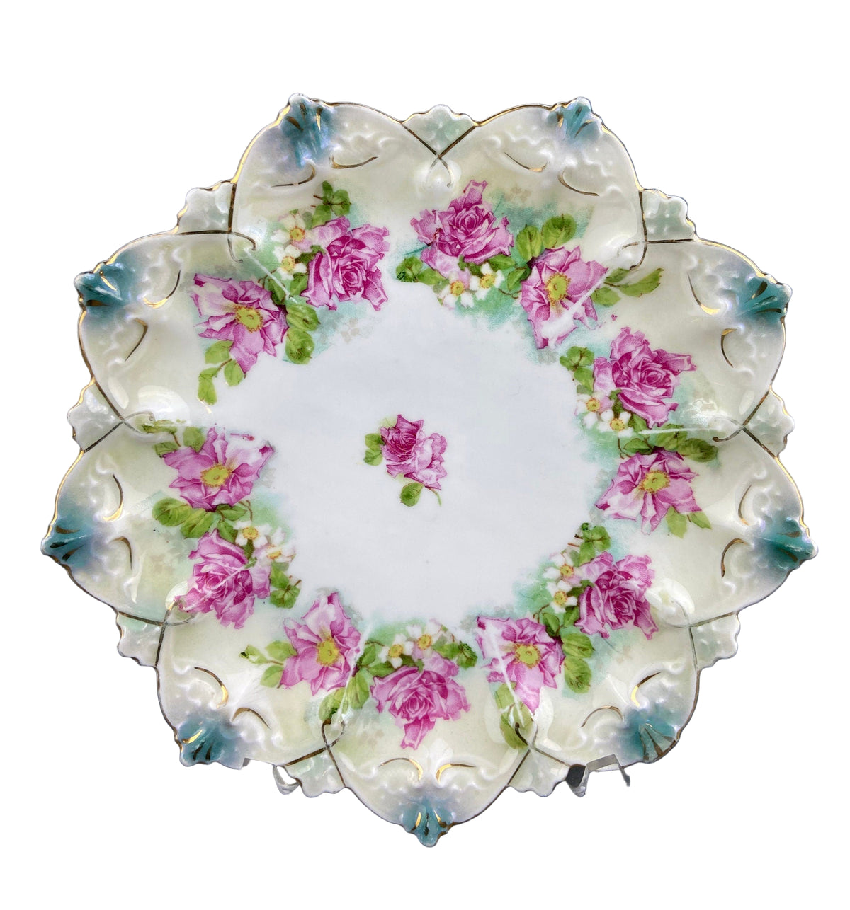 Antique Imperial Vienna Hand Painted Plate – M.Z. Austria (1900–1909)