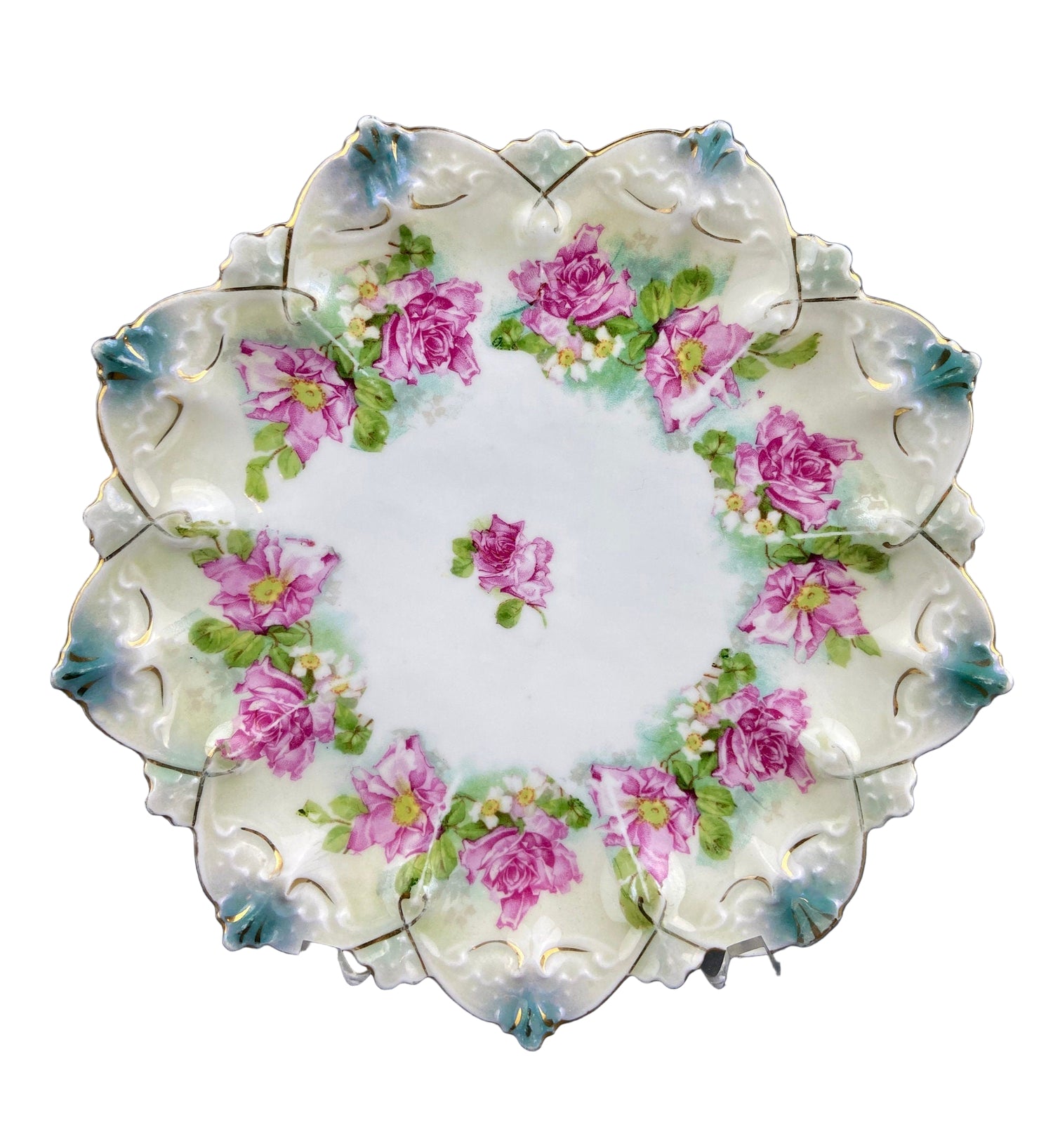 Antique Imperial Vienna Hand Painted Plate – M.Z. Austria (1900–1909)
