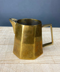 Antique Brass Coffee Set – Pot, Creamer & Sugar Bowl with Handles