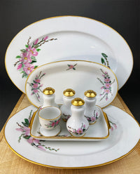Eschenbach Baronet China Serving Set – Platters, Sauce Boat, Shakers & Tray Germany
