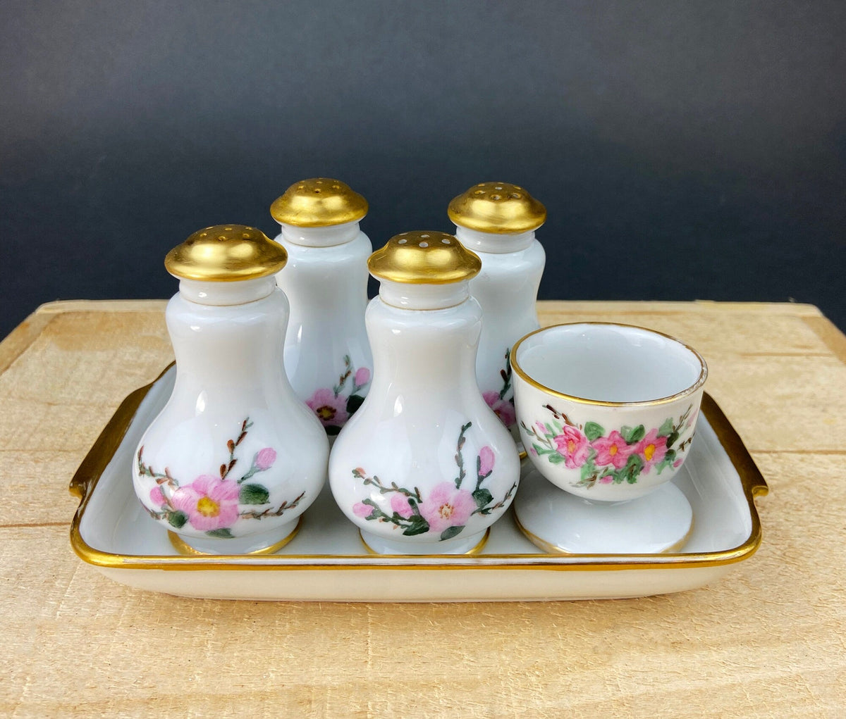 Eschenbach Baronet China Serving Set – Platters, Sauce Boat, Shakers & Tray Germany