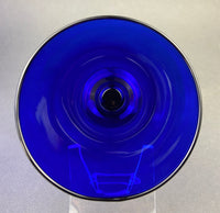 Cobalt Blue Glass Water Goblets – Set of 8 Contemporary Stemware