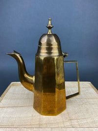 Antique Brass Coffee Set – Pot, Creamer & Sugar Bowl with Handles