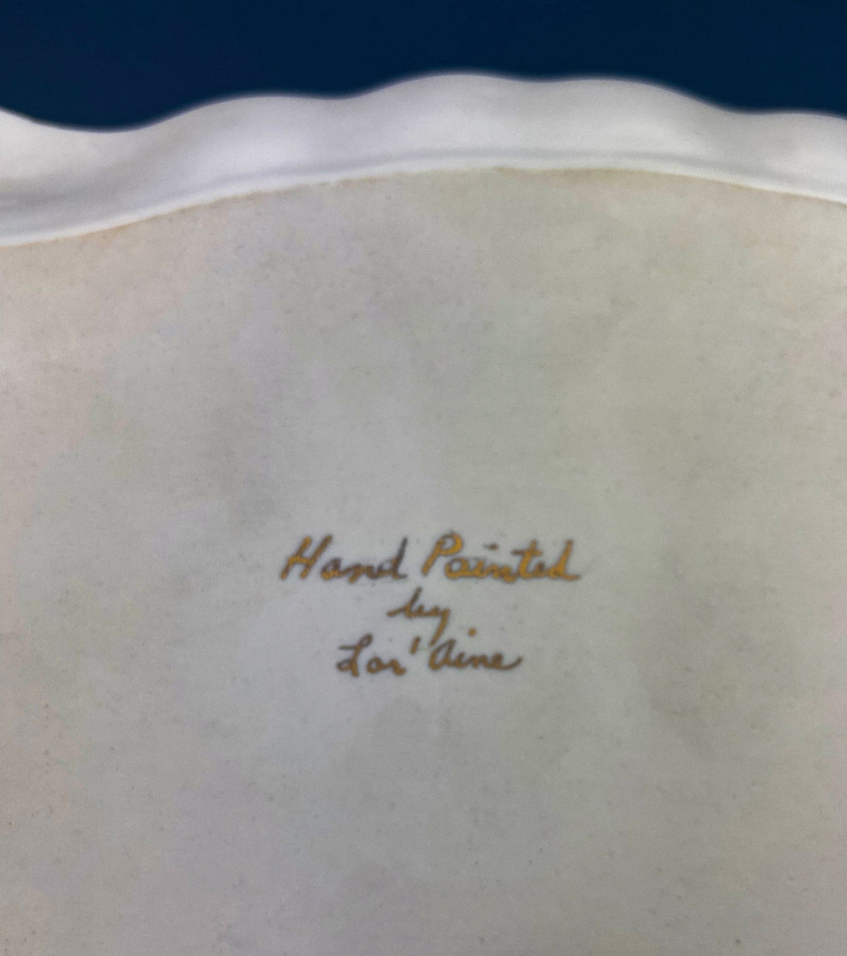 Antique Hand Painted Porcelain Tray – Signed Artist Cosmetic or Tea Display