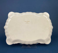 Antique Hand Painted Porcelain Tray – Signed Artist Cosmetic or Tea Display