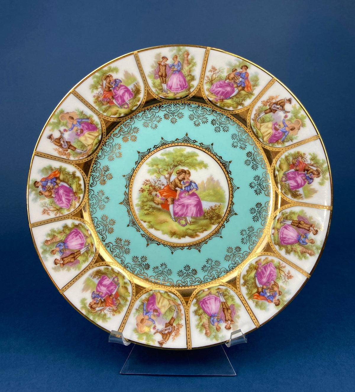 Vintage Schumann Arzberg Germany Footed Cake Stand – Tea Rose Motif