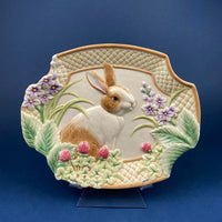 Fitz and Floyd Kitten Kaboodle Plate – 3D Cats & Flowers Design