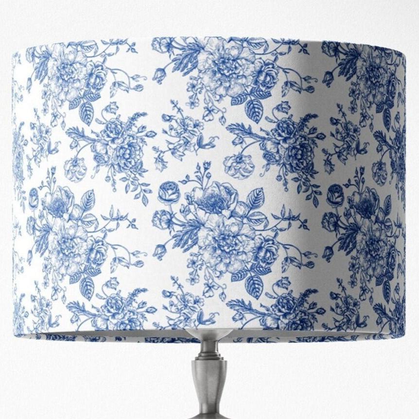 Pink Toile Lampshade in Rosecrest (various sizes)