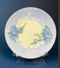 Antique Forget-Me-Not Porcelain Set – Cup, Saucer, and Plates