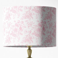 Green Toile Lampshade in Rosecrest (Various Sizes and Colors)