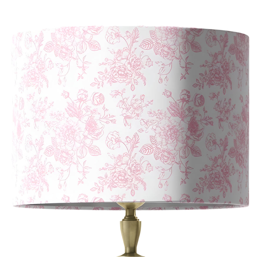 Pink Toile Lampshade in Rosecrest (various sizes)