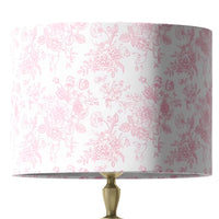 Pink Toile Lampshade in Rosecrest (various sizes)