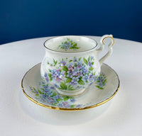 Vintage Royal Albert Sonnet Series Teacups & Saucers – Set of 3