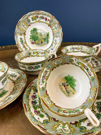 Tiffany & Co. Tea/Coffee Set – Hand Painted Chinoiserie Motif Set of 4