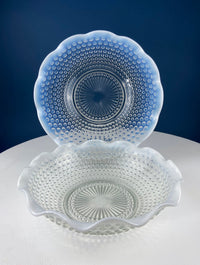 Vintage Moonstone Hobnail Serving Set – Large Bowl & Matching Plate