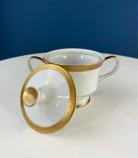 Sango Spun Gold China Set – White & Gold Dinnerware Collection