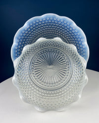 Vintage Moonstone Hobnail Serving Set – Large Bowl & Matching Plate
