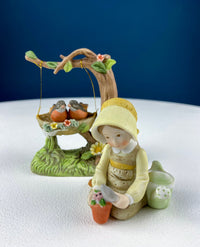 Porcelain Figurine “Get Well Soon” – Boy with Sick Dog Inspired by Norman Rockwell