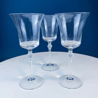 Crystal Wine Goblets with Frosted Ball Stem – Enchantress by Mikasa, Set of 9